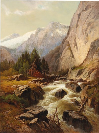 Mountain Stream by Alois Wolf